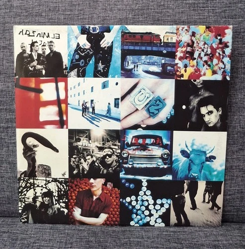 U2 Achtung Baby VINYL LP (1991) UK First Pressing ADAM CLAYTON SLEEVE.