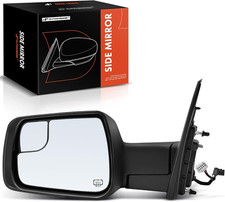 Driver Side Power Mirror Heated Blind Spot Folding for 2019-2022 Ram 1500 Black