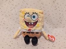 SpongeBob SquarePants Beanie Babies Plush Toy with Tag 2004