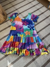 Jams World Hattie Parisian Gardens Layered Sun Dress Mini Floral Layered Hawaii