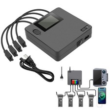 For DJI Air 3 RC Drone Battery Fast Charger LCD Display Digital Charging Hub