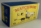 Original E4 new model BOX ONLY for Lesney Matchbox 43 Pony Trailer Free Shipping