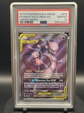 Pokémon Mewtwo & Mew GX 222/236 Unified Minds Full Art 2019 PSA 10 Gem Mint on eBay