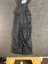 Columbia Kids Black Snow Overalls Youth Medium