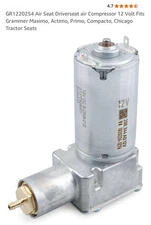 GR1220254 Air Seat Driverseat air Compressor 12 Volt Fits Grammer Maximo,Chicago