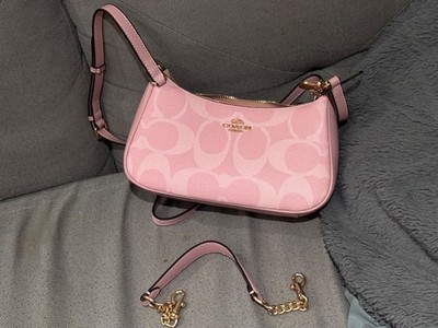 Light Pink Coach Bag With Pink Strap Slightly Used Pink Coach Bag