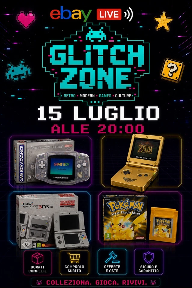 CONSOLE E VIDEO GAME CON PEZZI BOXATI DA COLLEZIONE IN ASTA + COMPRA SUBITO