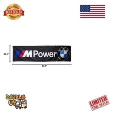 BMW Flag M Power Automotive Repair Racing 2x8ft Banner