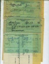 GRAND TRUNK WESTERN R.R. TRAIN ORDERS (19) BATTLE CREEK, MICHIGAN  1966 - 1968.