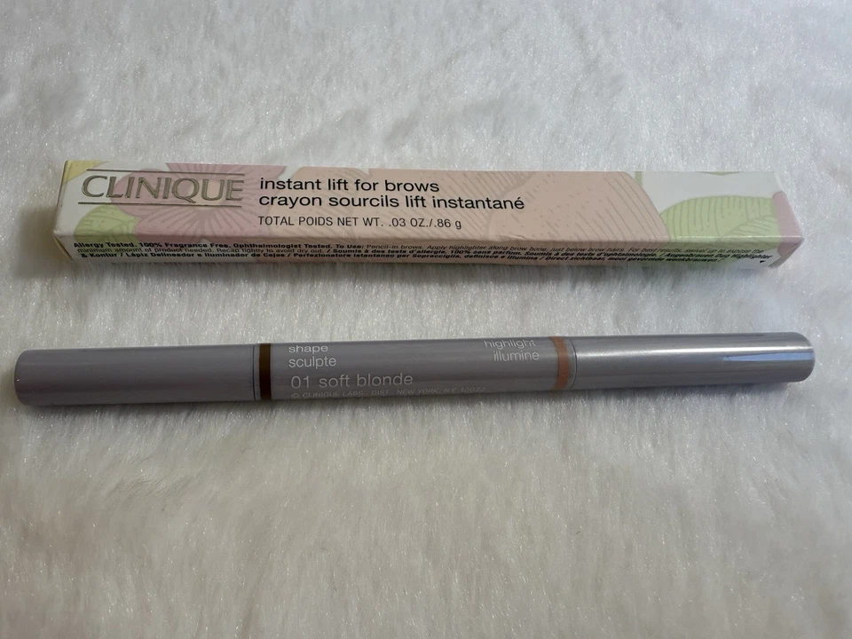 Clinique Instant Lift for Brows Eyebrow Pencil- 01 Soft Blonde New - Image 3 of 4