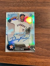 Topps 2016 Bowman Chrome David Paulino Astros Auto Refractor /499