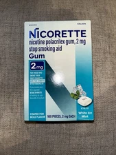 Nicorette OTC Stop Smoking Nicotine Gum, 2mg, 100ct - (775000)