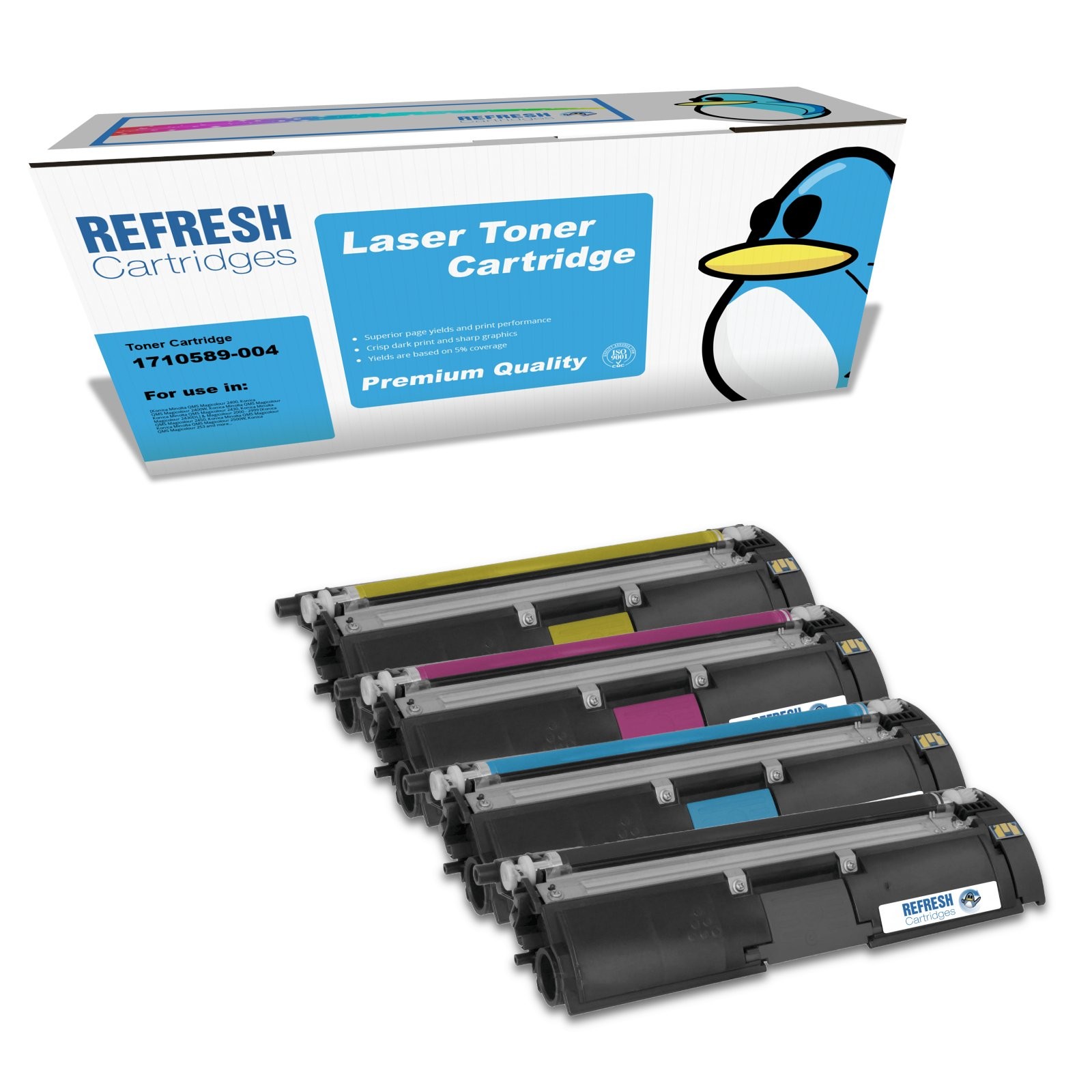 Refresh Cartridges Value Pack Magicolour 2400 Toners Compatible With Konica