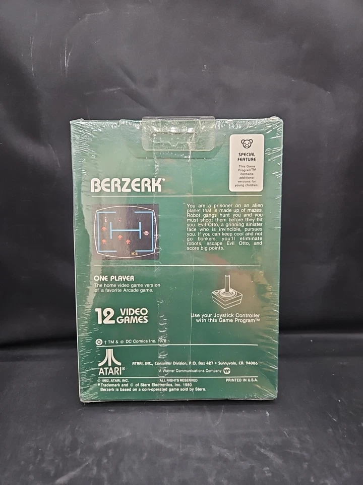 Berzerk Atari 2600 Factory Sealed NIB Video Game Rare - Image 4 of 4
