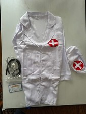 Childs Doctor Costume Set: Size 6-7, 4 Pc. Set, Halloween, Role Play, Brand New