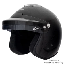 Zamp Helmet H774003M; RZ-18H Medium Open Face Gloss Black Snell SA2020