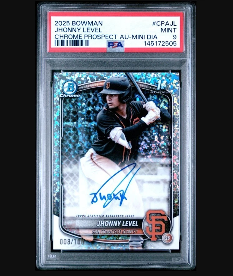 Bowman San Francisco Giants Baseball Autographed Sports Trading