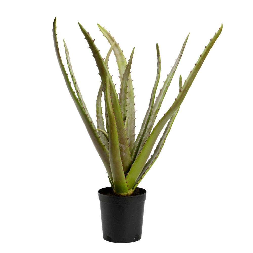 Cactus Aloe Vera artificiel grand format H80 cm plante verte plastique décoration maison