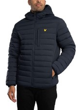 Lyle & Scott Men's Stretch Lightweight Quilted Jacket, Blue