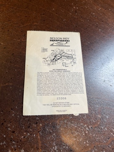 September 4, 1994 Molson Indy -- Vancouver Ticket — Al Unser Jr. Winner - Picture 2 of 2