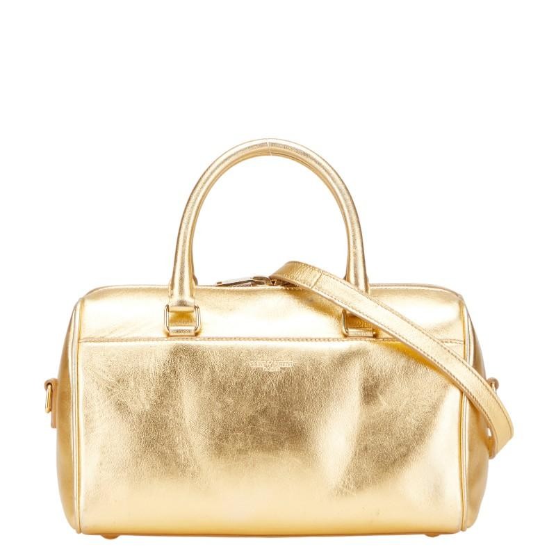 Borsa a tracolla Saint Laurent bambino borsetta 2WAY pelle oro donna usata
