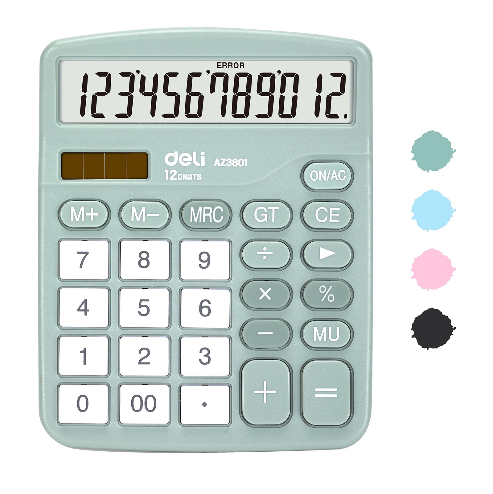 Calculator, Deli Standard Function Desktop Calculators with 12 Digit Green