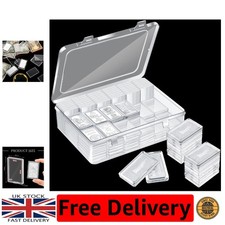 Elegant 100 Pcs Acrylic Coin Holders with Sturdy Storage Box for Silver Bulion