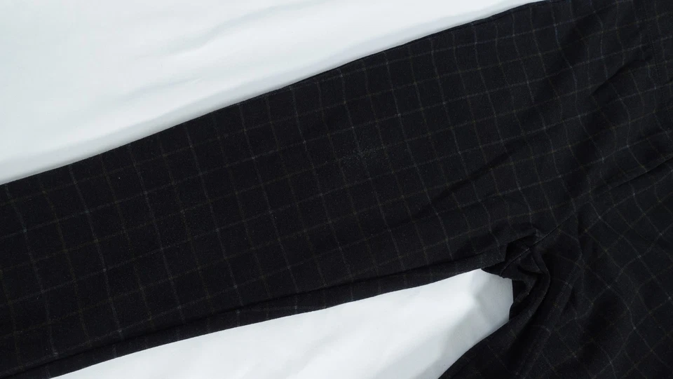 Max Studio Pants Womens XS Plaid Check Pull On Stretch Trousers Office Casual - Image 4 of 4