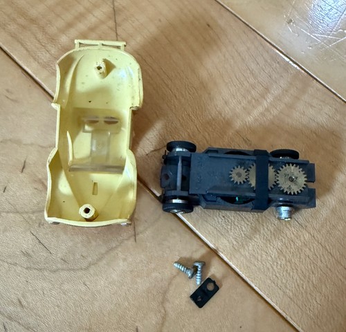 Vintage Aurora Ho Slotcar Thunder Jet T-Jet Willy's Gasser 1401 gelb wie besehen 60er - Bild 8 von 12