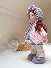 Emma Crochet Doll, Handmade Cute Amigurumi Plush