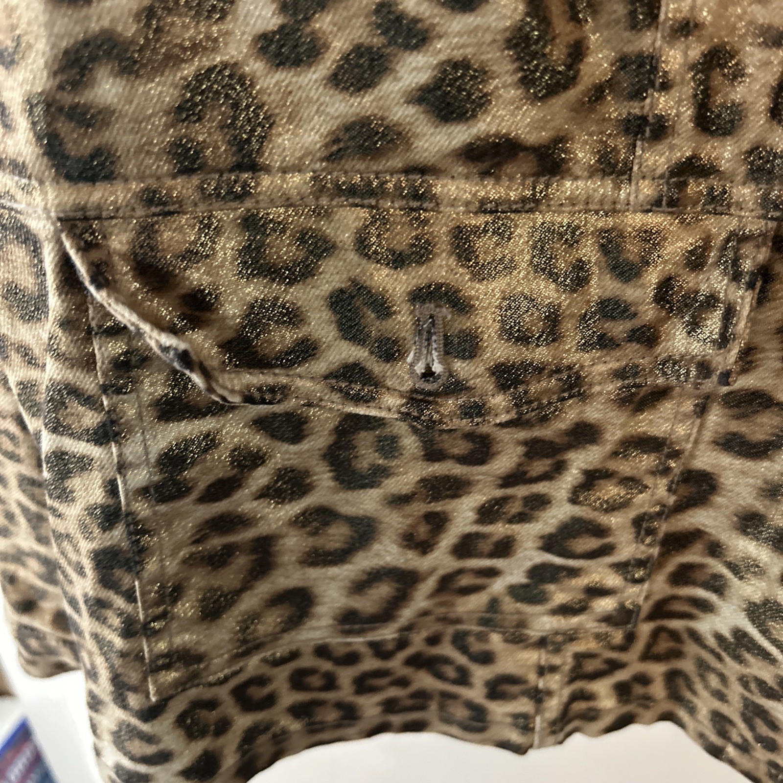 Chico's Brown Leopard Print Jacket Button Up Fron… - image 5