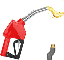 3/4" NPT Auto Shut-Off Fuel Nozzle, Gas Pump Nozzle with 3-Speed Padlock 9-16 G