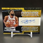 Karl-Anthony Towns 2024-25 Prizm Black Sensational Gold Shimmer Auto /10 #SS-KAT