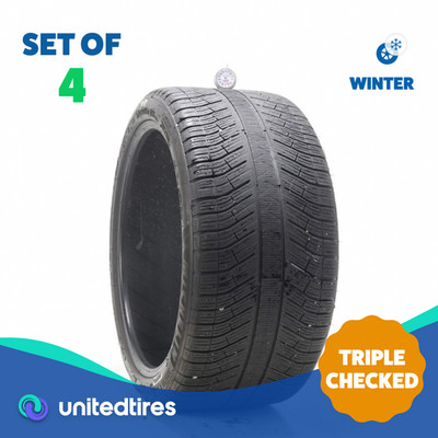 Set of (4) Used 305/35R21 Michelin Pilot Alpin 5 SUV NO 109V - 5-7/32