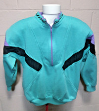 Vintage Lavon Sweatshirt Small Jacket Half Zip Retro