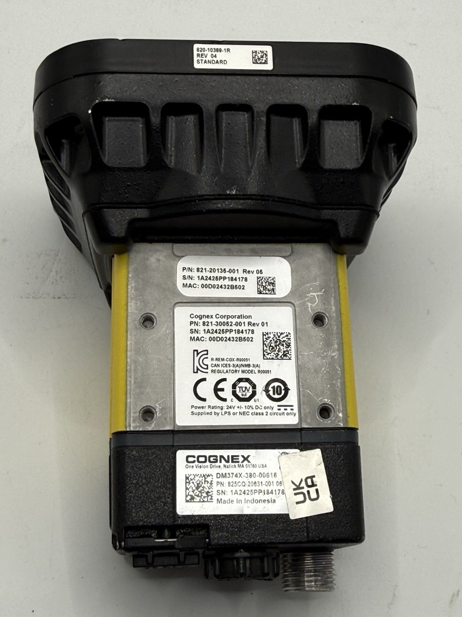 COGNEX DM374X Barcode Reader DM374X-380-00616 / 830CQ-20075-001 | eBay