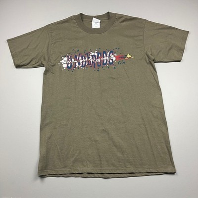 Gildan Underdog T-Shirt Mens L Green 1996 Vintage Cartoon Graphic Tee Rare