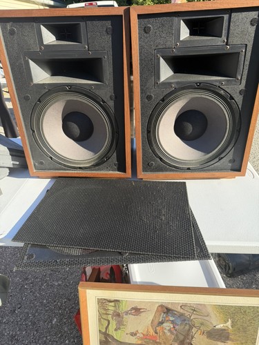 Klipsch Heresy II Speakers Tube Amplifier Friendly  USA Sound Great!