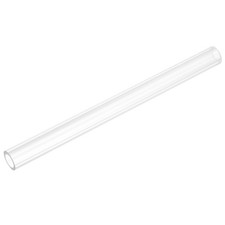 Rigid Round Clear Tubing Plastic Tube, 17mm ID x 20mm OD x 250mm Length
