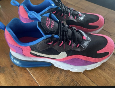 nike 270 react pink and blue