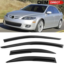 For 03-08 Mazda 6 Sedan 4pcs Acrylic Window Visors Vent Windshield - Mugen Style For 03-08 Mazda 6 Sedan 4pcs Acrylic Window Visors Vent Windshield - Mugen Style