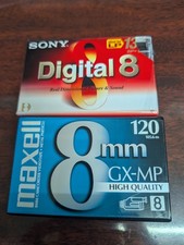 Video Tape Lot - Maxell 8 mm Sony Digital 8 - New/Sealed