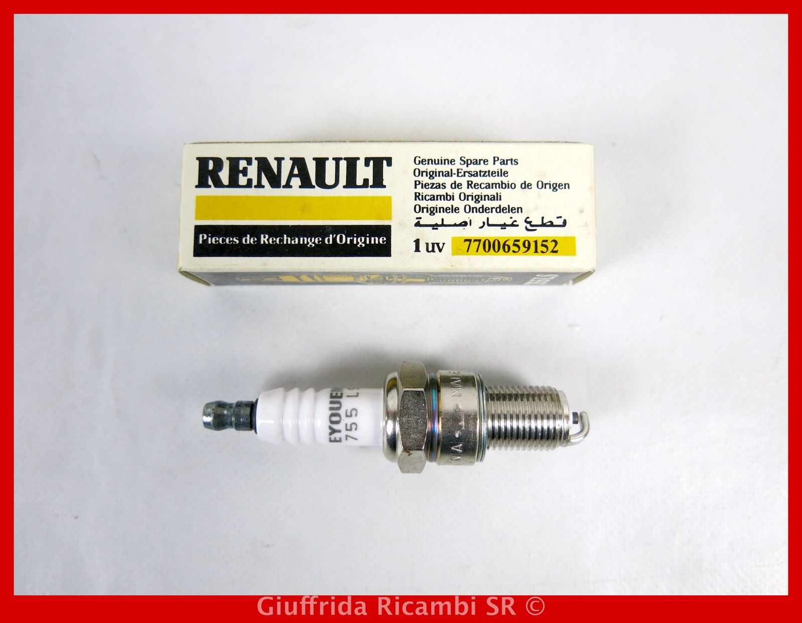 4 Eyquem 755LS Ignition Spark Plugs for Renault Trafic Fuego 11-21 R9