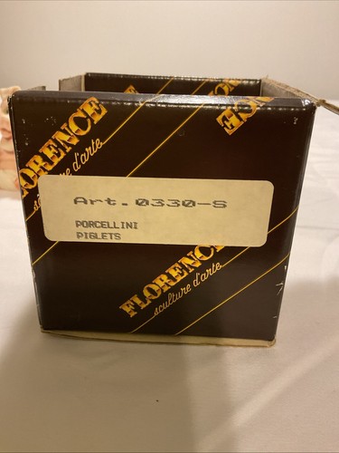 Vintage Giuseppe 0330-S Piglets Figurine Made 1987 in Italy In Black Box - Picture 6 of 13