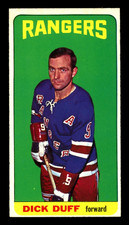 1964-65 TOPPS TALL BOYS NHL HOCKEY #46 DICK DUFF HOF NM NEW YORK RANGERS CARD