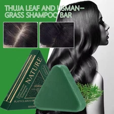 Nature Triangle Shampoo Bar,Nature Green Soap Shampoo,Usman-Grass Shampoo Bar US