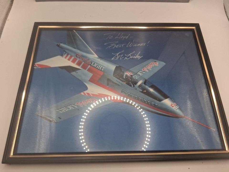 Lot of 2 Coors Light Signed Silver Bullet Jet Signed Photos | eBay