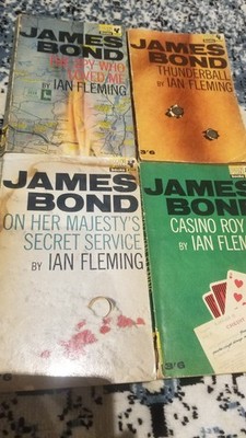 JAMES BOND Pan Books englisch Ian Fleming , 4 Stück