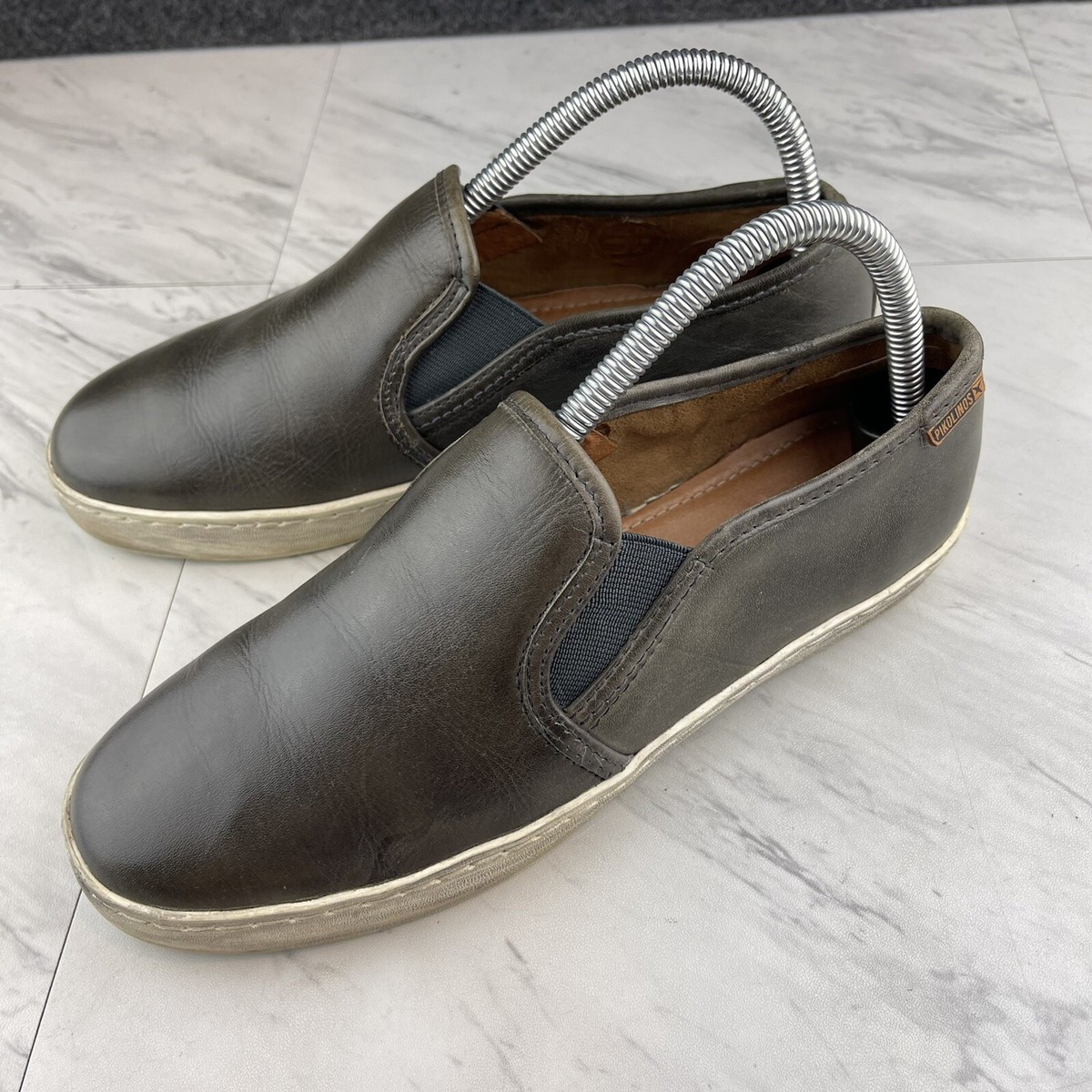 Pikolinos Olive Leather Shoe Pikolinos Comfort dark olive Leather sneaker Shoes - Size EU  main image 4