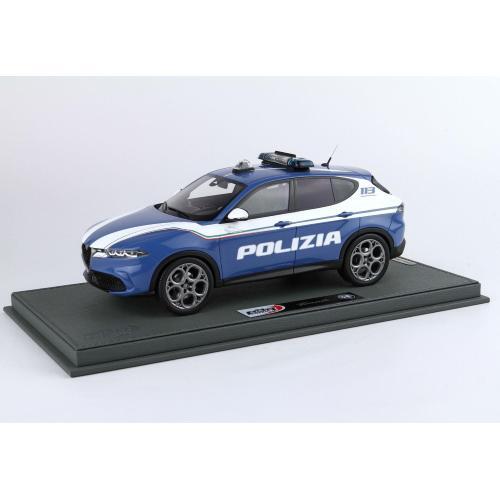 1:18 BBR Alfa Romeo Tonale Allestimento Polizia With Showcase BBRC1856POL-VET Mo - Bild 2 von 2